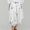 Skirt Print Jnes in Plum Dots