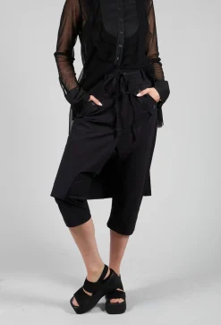Skirt Trousers in Black