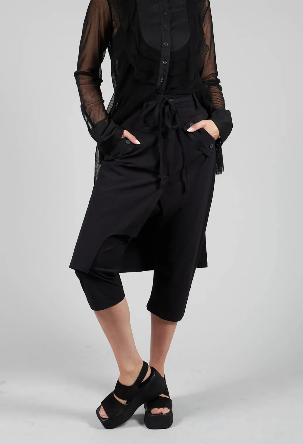 Skirt Trousers in Black