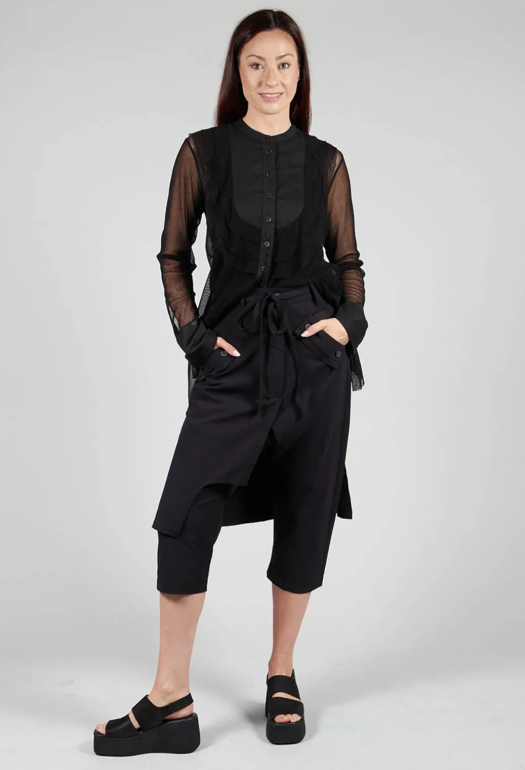 Skirt Trousers in Black