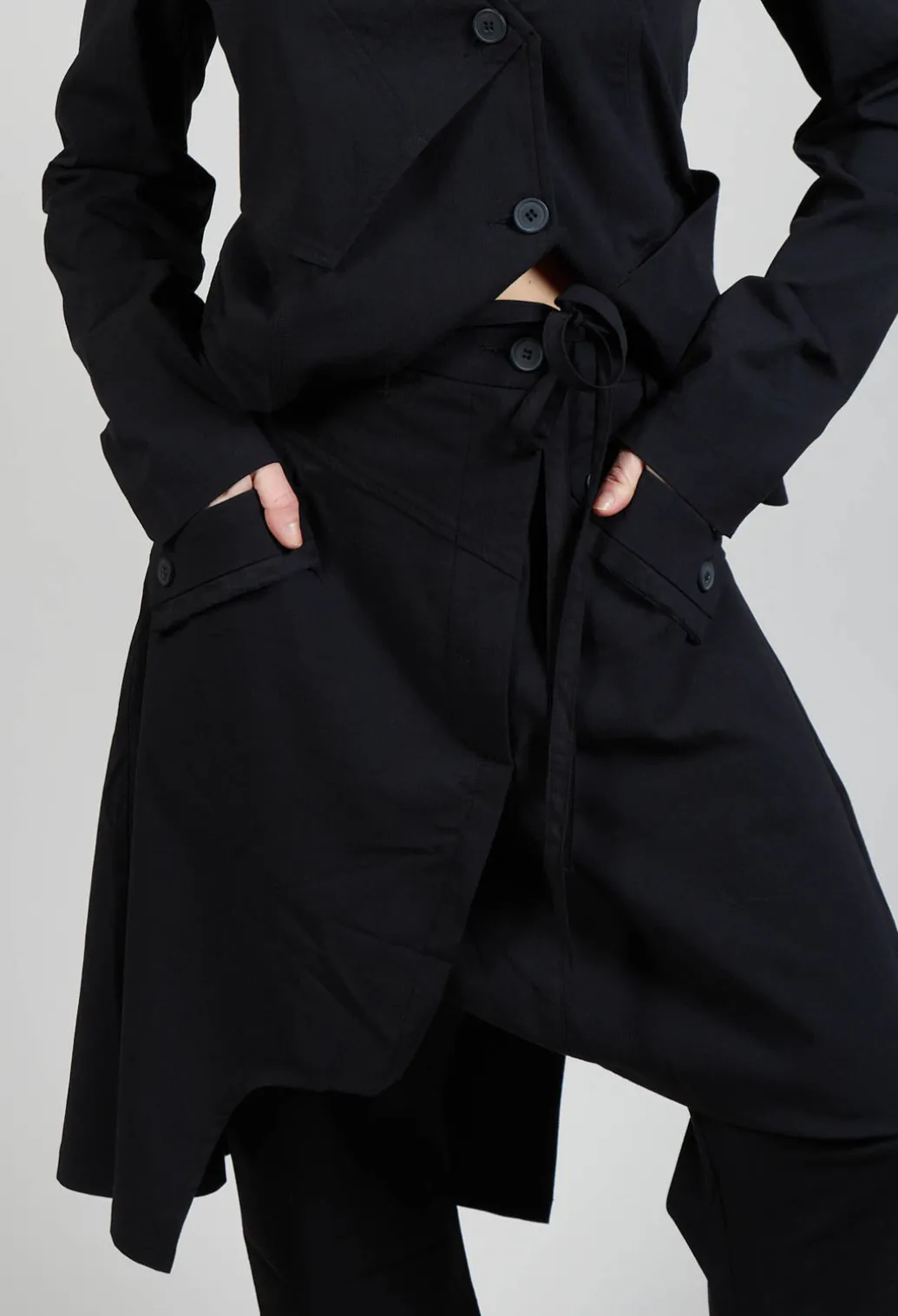Skirt Trousers in Black