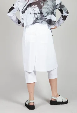 Skirt Trousers in White