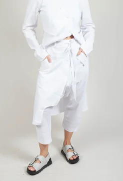 Skirt Trousers in White