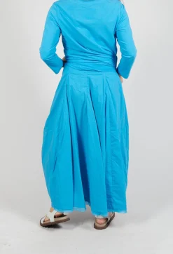 Skirt with Mesh Detail Hem in Malibu