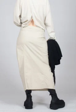 Skirt with Statement Pockets in Eraser