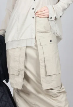 Skirt with Statement Pockets in Eraser