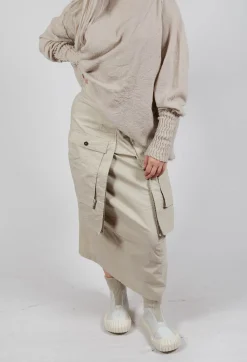 Skirt with Statement Pockets in Eraser