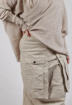 Skirt with Statement Pockets in Eraser