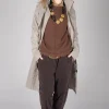 Skyet Coat in Beige Check