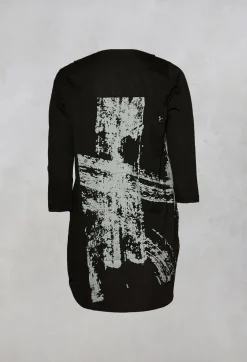 3/4 Sleeve T-Shirt in Black