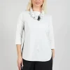 3/4 Sleeve T-Shirt in White