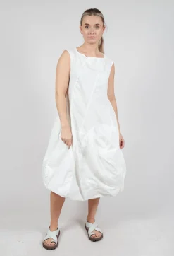 Sleeveless Balloon Dress in Starwhite
