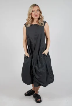 Sleeveless Balloon Dress in Asteroid