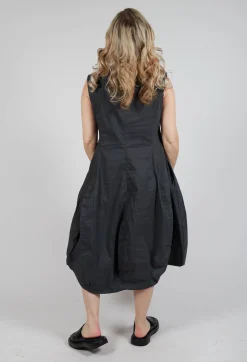 Sleeveless Balloon Dress in Asteroid