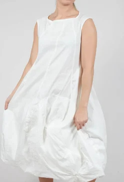 Sleeveless Balloon Dress in Starwhite