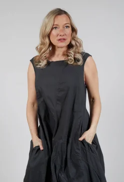Sleeveless Balloon Dress in Asteroid