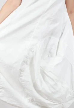 Sleeveless Balloon Dress in Starwhite