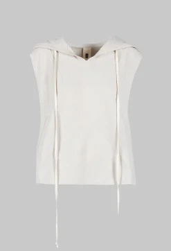 Sleeveless Basics Vest in Off White
