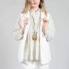 Sleeveless Blazer CC in Milk