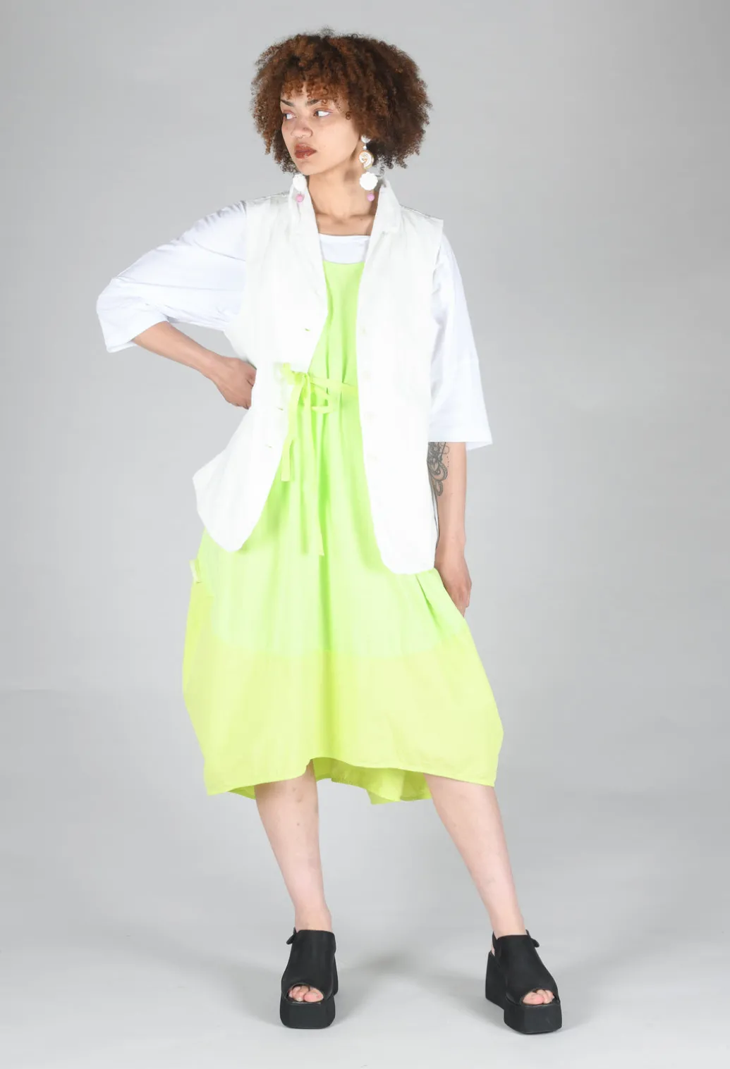 Sleeveless Blazer CC in Milk