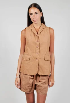 Sleeveless Blazer CC in Pottery
