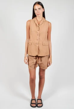 Sleeveless Blazer CC in Pottery
