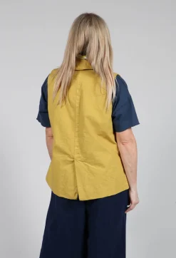 Sleeveless Blazer CC in Sun Yellow
