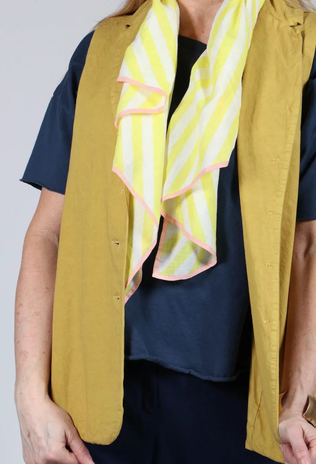 Sleeveless Blazer CC in Sun Yellow