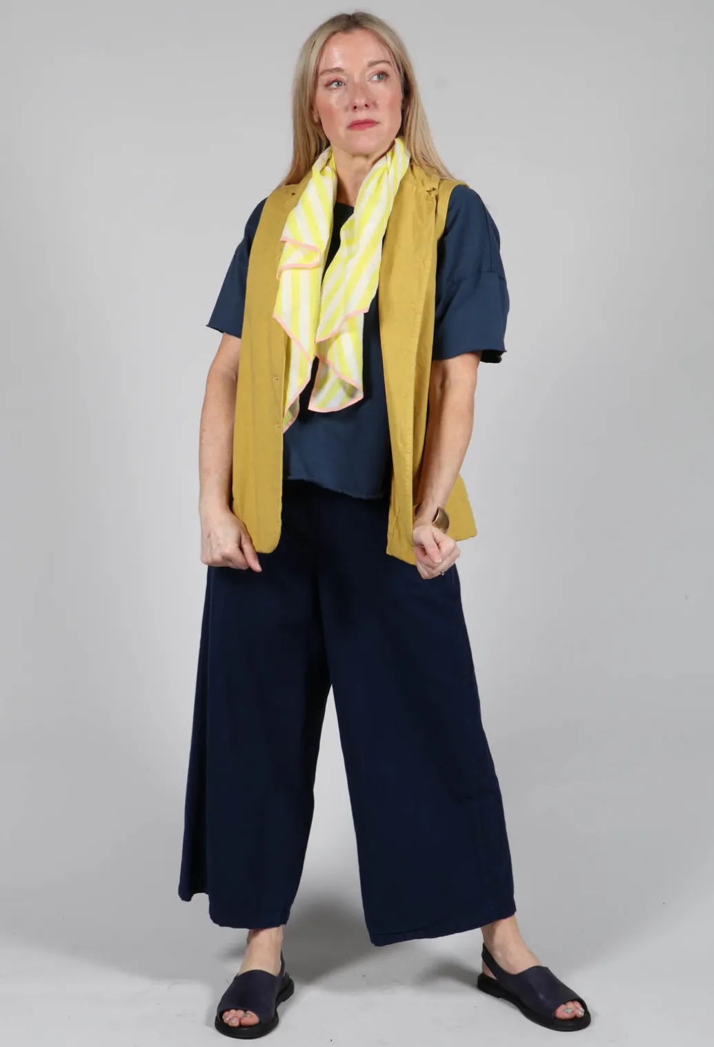 Sleeveless Blazer CC in Sun Yellow