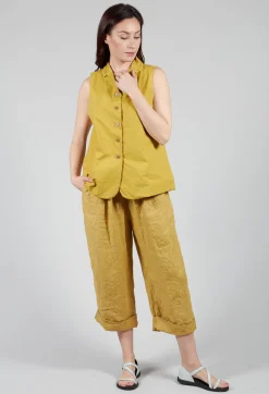 Sleeveless Blazer CC in Sun Yellow