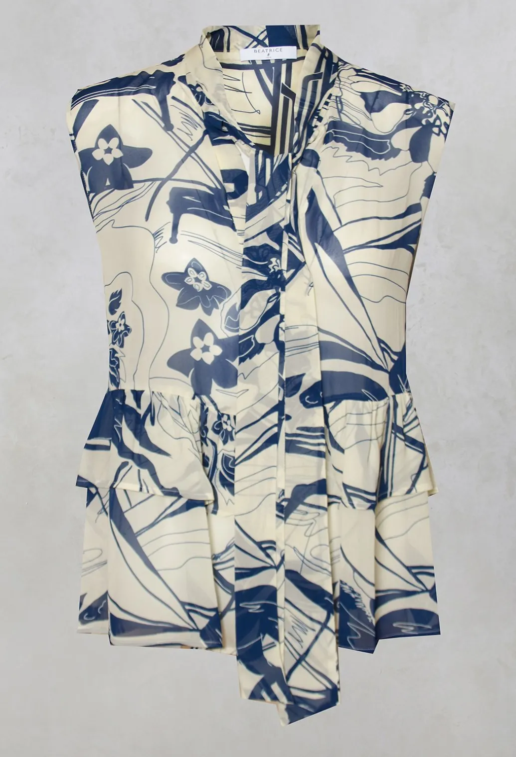 Sleeveless Blouse in Light Blue