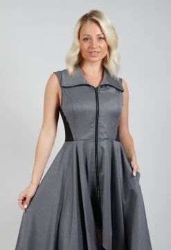 Sleeveless Dress in Grey