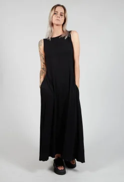 Sleeveless Dress Style Jumpsuit in Black