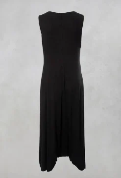 Sleeveless Dress Style Jumpsuit in Black