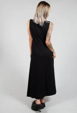 Sleeveless Dress Style Jumpsuit in Black