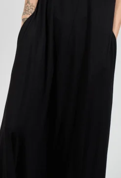 Sleeveless Dress Style Jumpsuit in Black