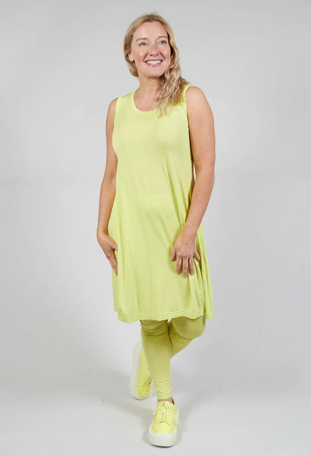 Sleeveless Jersey Dress in Sun