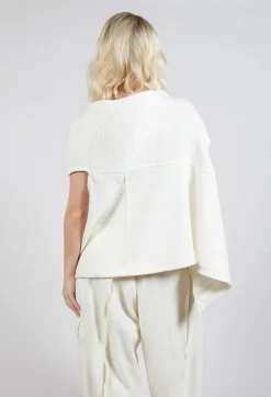 Sleeveless Jumper in Cream