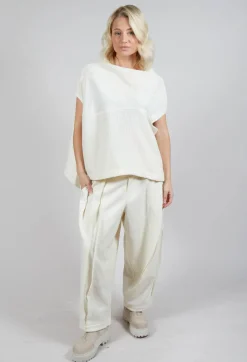 Sleeveless Jumper in Cream