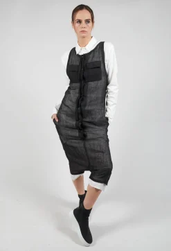 Sleeveless Jumpsuit in Black / White
