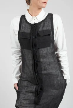Sleeveless Jumpsuit in Black / White