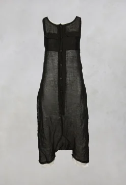 Sleeveless Jumpsuit in Black / White