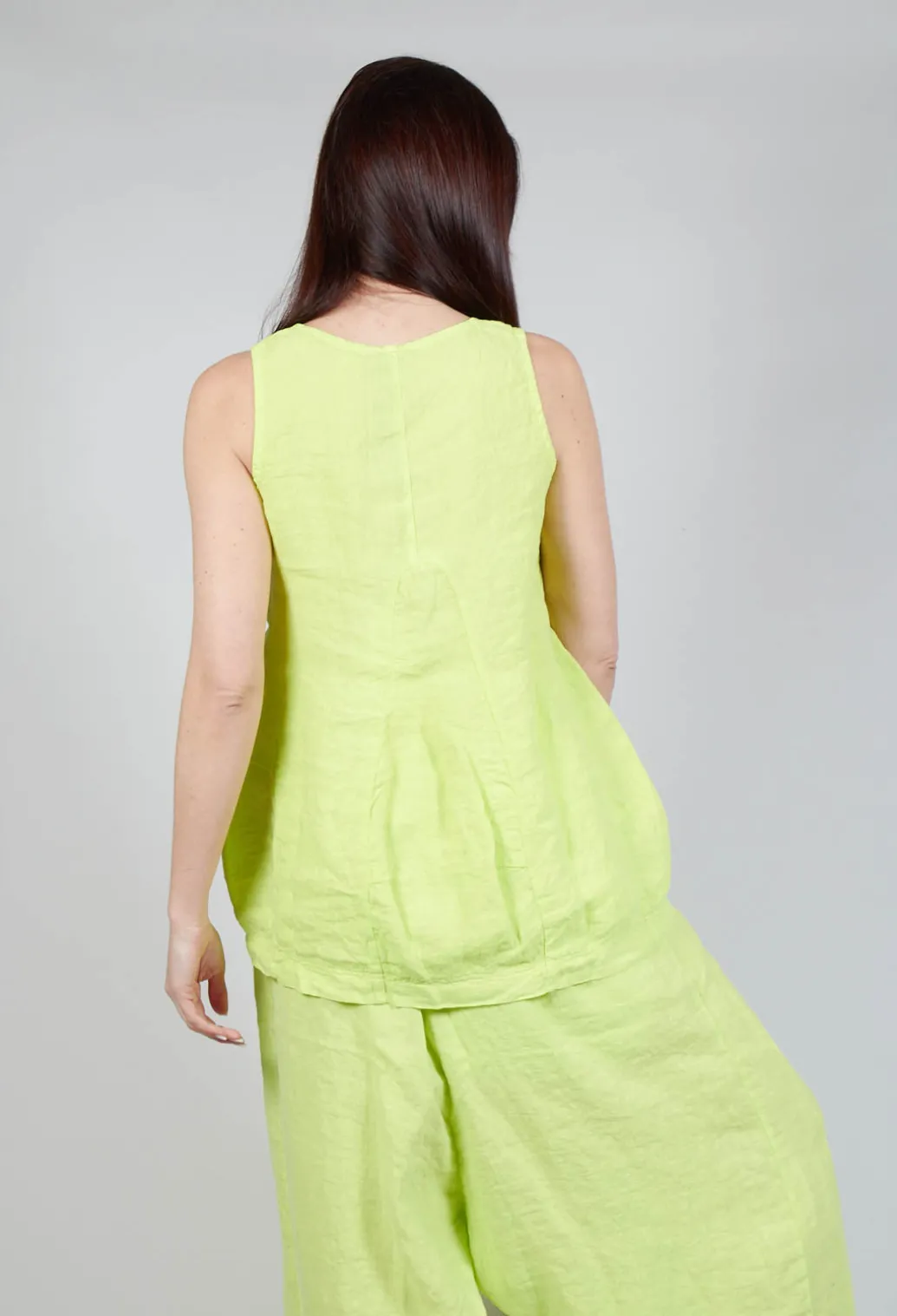 Sleeveless Linen Top in Sun