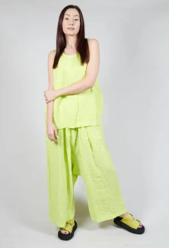 Sleeveless Linen Top in Sun
