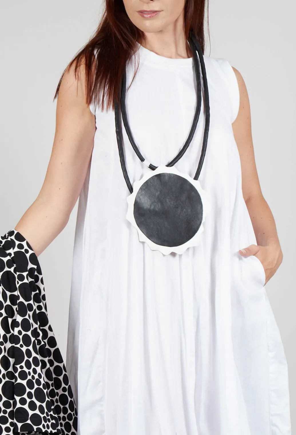 Sleeveless Maxi dress in White