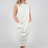 Sleeveless Midi Dressin Galaxy Paint