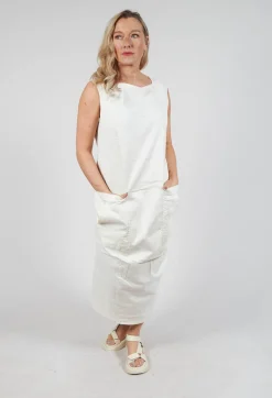 Sleeveless Midi Dressin Galaxy Paint