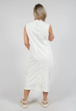 Sleeveless Midi Dressin Galaxy Paint