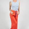 Sleeveless Printed Jumpsuit with Tie Waist in Bluette