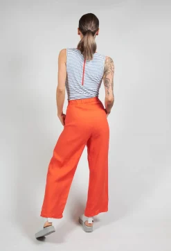 Sleeveless Printed Jumpsuit with Tie Waist in Bluette